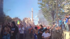 Clashes between Marseille football fans and police