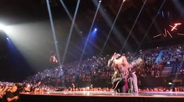 Shocking moment Gemma Collins falls through stage trapdoor at Teen Awards