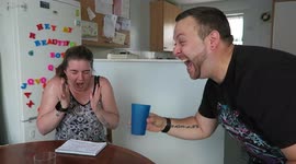 Man pranks girlfriend with magic trick