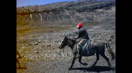 Perú. Ancash. Huaraz. Glaciar Pastoruri. Glacier. Horses running. Caballos bajando y vistas nevados. 2014
