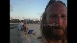 Saint Martin. Sint Maartin. San Martin. Maho beach. Avioneta aterrizando en aeropuerto. Small airplane landing. 2014