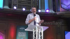 Speaker Kevin Courtney of NUT at the Rally Against School Cuts