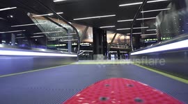 Penny boarding in Doha airport