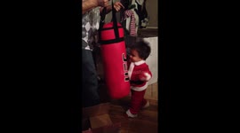 Boxing boy