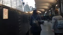 Commute on London train