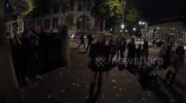 Gabby Allen arrives at the Natural History Museum