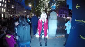 Nicola Hughes arrives at the Natural History Museum
