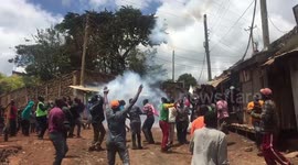 Violence in Nairobi as Kenya holds election re run