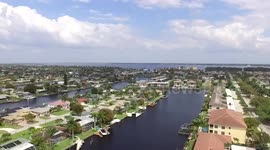 Cape Coral - Flying a drone over the Canal