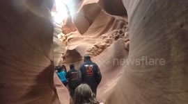 Strolling through Antelope Canyon in Arizona