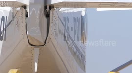 Take off small Plane Slow Motion Airport airplane