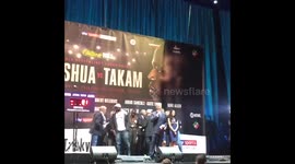 Anthony Joshua takam weigh in