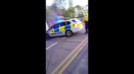 bridge strike harlaxton road grantham by lorry