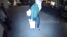 Stacey Solomon arrives at Halloween party dresssed as unicorn