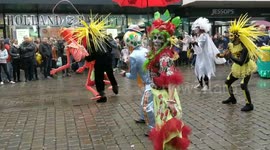 Halloween on the streets in Manchester