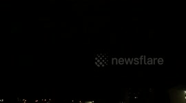 Lightning over Brisbane, Australia