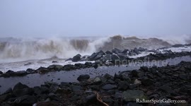 Relentless waves pound the shorelines of Lake Superior during Duluth's first wild winter storm of the season.