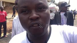 Protestors speak out during protests in Nairobi Kenya