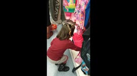 Bad parents scaring baby for Halloween