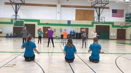 Girls Dance To Ghostbusters Theme Song At Camp