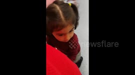 Mum scares young daughter with freaky witch mask