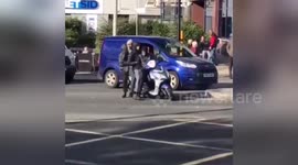 Four men spotted riding a stolen  moped in London