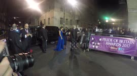 Myleene Klass arrives at the Pride of Britain Awards