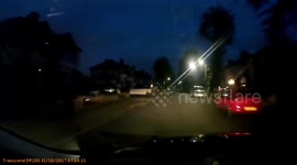 Shooting star caught on dashcam