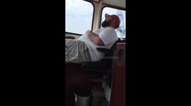 Never fall asleep on the work boat