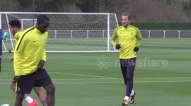 Fit for Real Madrid? Harry Kane trains with Tottenham ahead of crucial Champions League clash