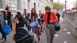 Helen Skelton join the March of the Mummies