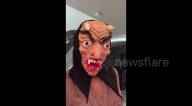 Scaring my brother
