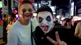 Halloween celebrations on Walking Street in Pattaya, Thailand