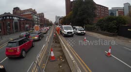 Rush Hour & Roadworks In Leeds Time Lapse
