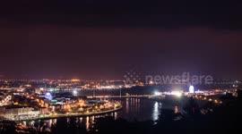 Derry ~ Londonderry Halloween 2017 Fireworks Display Timelapse - 10 second clip