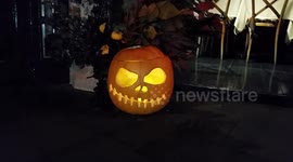 House With halloween Face