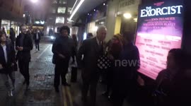 Newsflare Edit - Michael Barrymore arrives at the press night of the Exorcist