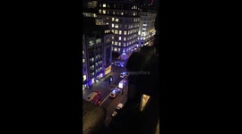 Top-down perspective of Covent Garden/Strand taxi crash incident