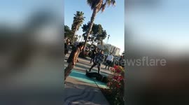 Newsflare Edit - Oceanside bum fight