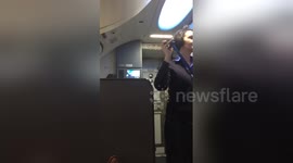 Newsflare Edit - Hilarious Southwest flight attendant Robert! flight 3358 Chicago-Manchester, St. Patty's weekend