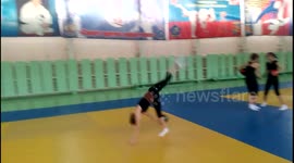 PERFECT basketball shot using a FOOT