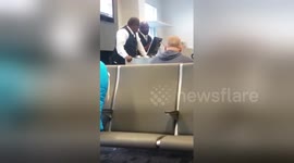 Newsflare Edit - Delta Airlines gate agents having