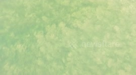 Beautiful Sand Patterns Below Ocean By Drone