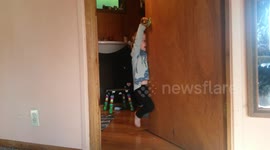 Strong Toddler Swings on Bathroom Door