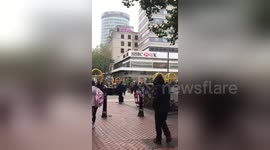 Newsflare Edit - People queuing outside Apple in Birmingham for the iPhone X