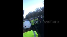 Newsflare Edit - Building site evacuated in Bromley south as gas pipe exploded