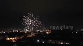 Halloween 2017 - View over Dublin Fireworks and Bonfire