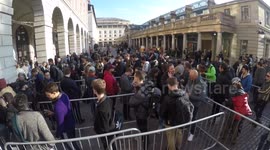 Long queues for iPhone X at London's Covent Garden Apple store