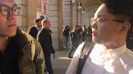 Customers in London react to getting the iPhone X