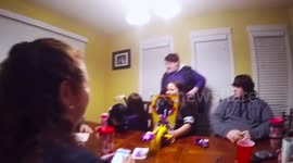 PIE FACE CHALLENGE Dog goes crazy!